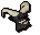 Black demon mask
