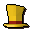 Gold Top hat