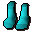 Cyan Mummy's feet