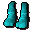 Cyan Samurai boots